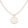 9ct Yellow Gold Star Of David Pendant and Chain 20"