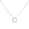 18ct Yellow Gold 0.25ct Brilliant Cut Diamond Circle Pendant and Chain 18"