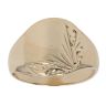 9ct Yellow Gold Patterned Signet Ring