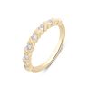 Silver 18ct Yellow Gold Plated 0.33ct Lab Grown Diamond Eternity Ring