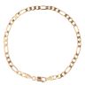 9ct Yellow Gold Figaro Bracelet 7.5"