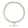 9ct Yellow Gold Albert T-Bar Bracelet 8.5"