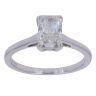 9ct White Gold 1.02ct Radiant Cut Lab Grown Diamond Solitaire Ring