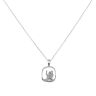 Silver St Christopher Silhouette Pendant and Chain 20" By Icesia