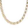 9ct Yellow Gold Patterned and Plain Belcher Chain 26"