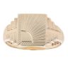9ct Yellow Gold Patterned Signet Ring