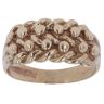 9ct Yellow Gold Two Row Keeper Ring