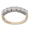 9ct Yellow Gold Moissanite Eternity Ring