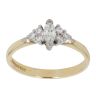 18ct Yellow Gold 0.29ct Marquise and Brilliant Cut Diamond Fancy Ring