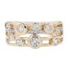 9ct Yellow Gold Diamond And Topaz Ring