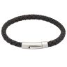 Unique & Co Black Leather Bracelet