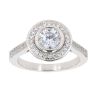 Silver Cubic Zirconia Cluster Ring by Icesia