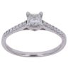 18ct White Gold 0.50ct Princess Cut Diamond Solitaire Ring