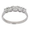 18ct White Gold 0.75ct Brilliant Cut Diamond Five Stone Ring
