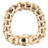 14ct Yellow Gold Monaco Classic Plain Lock Curb Bracelet 10"