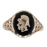 9ct Yellow Gold Onyx Centurion Signet Ring