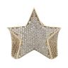 9ct Yellow Gold Cubic Zirconia Star Signet Ring