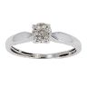 9ct White Gold 0.09ct Diamond Cluster Ring by Anya Belle