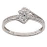 9ct White Gold 0.35ct Brilliant Cut Diamond Cluster Ring