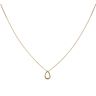 18ct Yellow Gold 0.04ct Diamond Fancy Pendant and Chain 16"