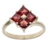 9ct Yellow Gold Garnet Cluster Ring