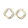 9ct Yellow Gold Plain Square Hoop Earrings