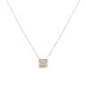 18ct Yellow Gold 0.25ct Brilliant Cut Diamond Quatrefoil Pendant and Chain 16"