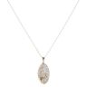 9ct Yellow And White Gold 0.10ct Diamond Footprints In The Sand Pendant And Chain 18"