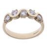 9ct Yellow Gold Cubic Zirconia Five Stone Ring