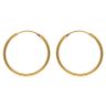 22ct Yellow Gold Classic Plain Hoop Earrings