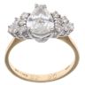 18ct Yellow Gold 1.46ct Pear And Brilliant Cut Diamond Fancy Ring