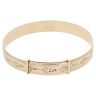 9ct Yellow Gold Patterned Expanding Bangle