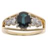 18ct Yellow Gold 0.25ct Diamond and Sapphire Ring
