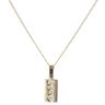9ct Yellow Gold Hallmarked Ingot Pendant and Chain 18"