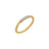 22ct Yellow Gold Ring with Twist Wire and Cubic Zirconia's