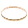 14ct Yellow Gold Patterned Bangle