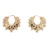9ct Yellow Gold Gypsy Creole Earrings