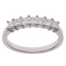Platinum 0.75ct Princess Cut Diamond Seven Stone Eternity Ring