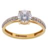 22ct Yellow Gold Cubic Zirconia Solitaire Ring