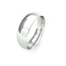 Platinum Traditional Court Wedding Band 6mm