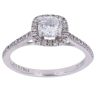 9ct White Gold 0.70ct Brilliant Cut Lab Grown Diamond Cluster Ring