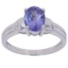 18ct White Gold Tanzanite Single Stone Ring