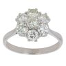 18ct White Gold 1.75ct Brilliant Cut Diamond Cluster Ring