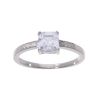Sterling Silver Cubic Zirconia Dress Ring by Icesia