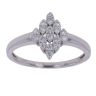 18ct White Gold 0.30ct Brilliant Cut Diamond Cluster Ring