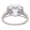9ct White Gold Cubic Zirconia Single Stone Ring