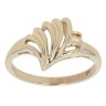 9ct Yellow Gold Shell Crossover Fancy Ring