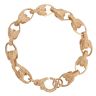 9ct Yellow Gold Patterned Tulip Bracelet 8"