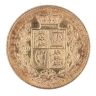 1872 Victoria Young Head Shield Back UK Full Sovereign Coin
