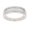 Silver Cubic Zirconia Half Eternity Ring by Icesia